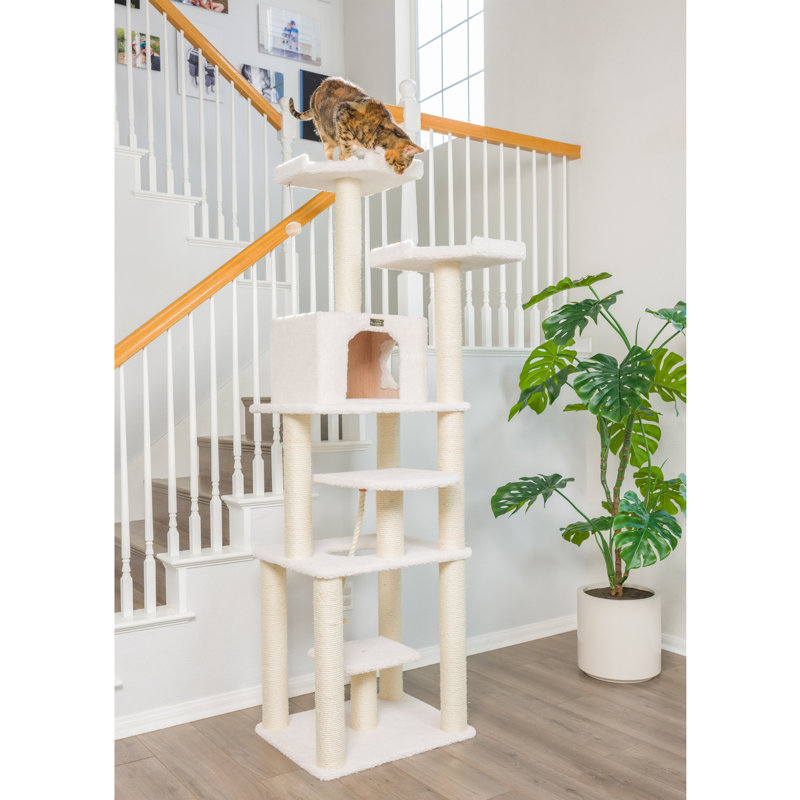 Armarkat 78" Premium Classic Real Wood Jackson Galaxy Approved Cat Tree & Reviews Wayfair